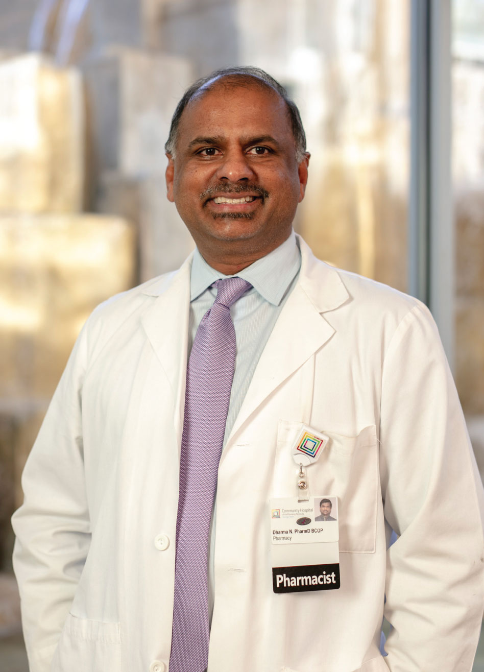 Dharma Naidu, Pharmacist, Palliative Medicine Service, 24 years of service